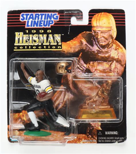 1998 Rashaan Salaam Starting Lineup Heisman Action Figure with Heisman Trophy | Pristine Auction