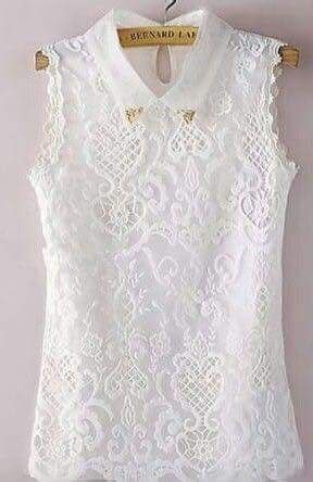 Venta Blusas Blancas Bonitas Y Elegantes En Stock