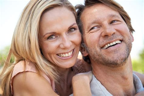 Nature Hug And Portrait Of Couple In Park For Bonding Relationship