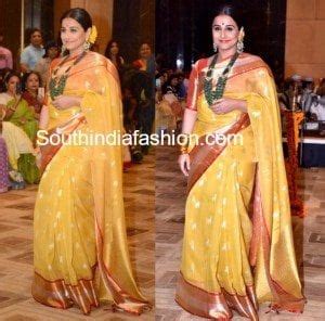 Vidya Balan In Gaurang Shah South India Fashion