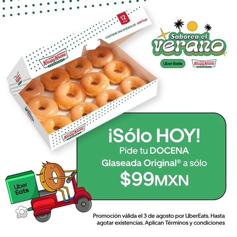 Docena De Donas Glaseadas De Krispy Kreme A 99 Sólo Hoy Al Pedir Por