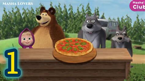 Masha And The Bear Pizzeria Game Android Pizza Maker Game Part 1 Youtube