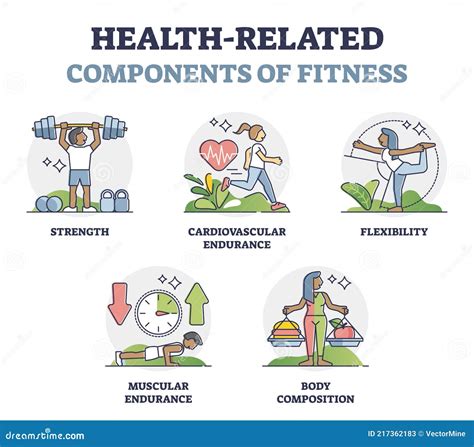 Health Related Components Of Fitness With Sport Factors Outline