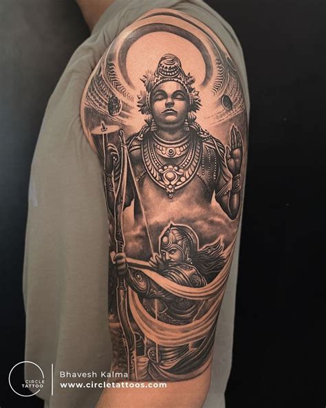 Tattoo Uploaded By Circle Tattoo • Lord Vishnu Tattoo Done By Bhavesh