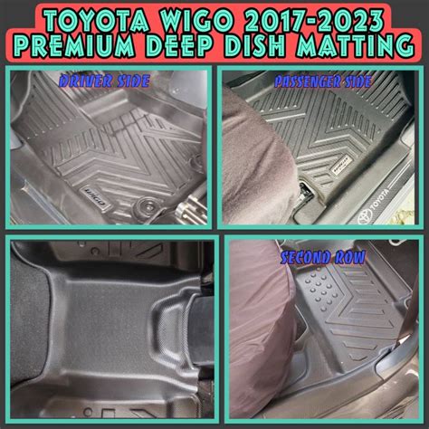 TOYOTA WIGO 2017 2023 DEEP DISH MATTING Lazada PH