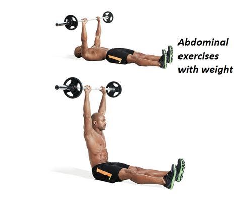 15 Best and especial abdominal exercises with weight