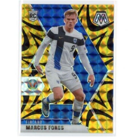 Marcus Forss Panini Mosaic Uefa Euro Gold Reactive Prizm Rookie