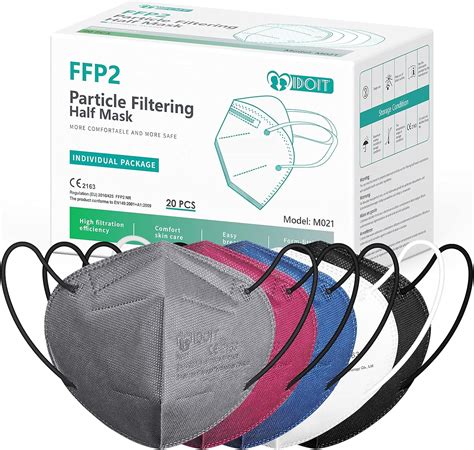 IDOIT Mascarillas Ffp2 Filtro Multicapa 20 Pcs 5 Capas Tiene