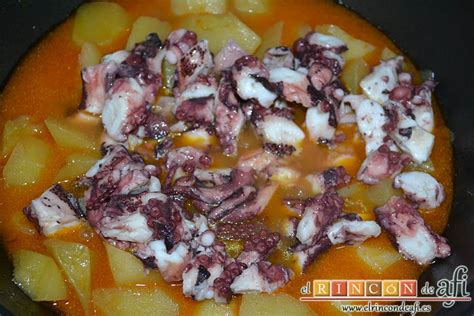 Pulpo con papas tradicional El Rincón de Afi