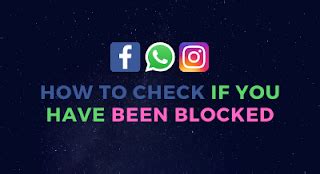 Blocked on Facebook, Instagram and WhatsApp