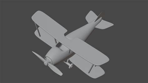 Stl File Biplane Airplane 🛩️ ・3d Printer Design To Download・cults