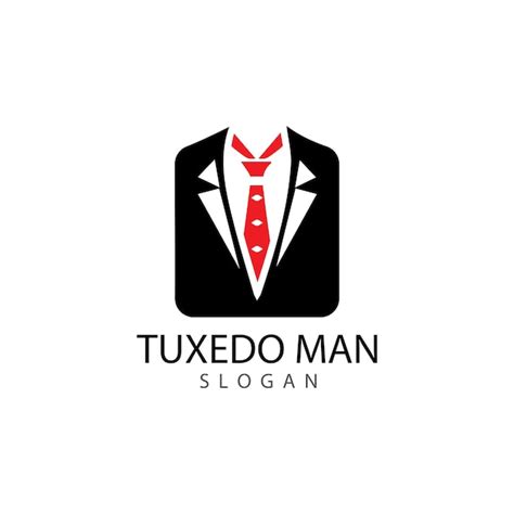 Premium Vector Tuxedo Man Logo Design Vector Template