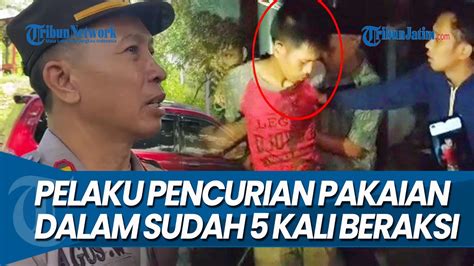 SUDAH 5 KALI BERAKSI Pelaku Pencurian Pakaian Dalam Di Ponorogo