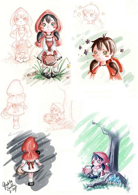 Little Red Riding Hood Sketch by Giudy-chan on DeviantArt