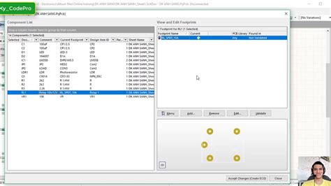 Ky Codepro Altium Designer Tutorials Th M V Qu N L Footprint