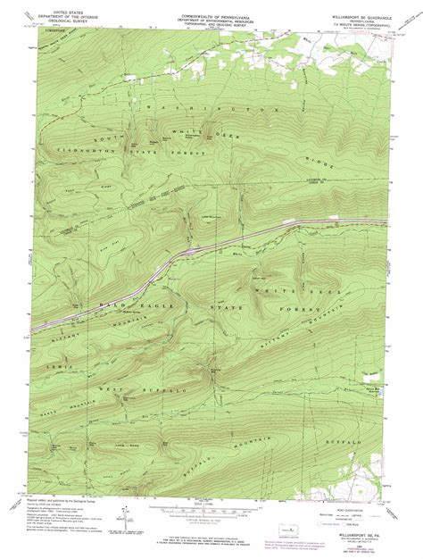 Williamsport Se Topographic Map 1 24 000 Scale Pennsylvania