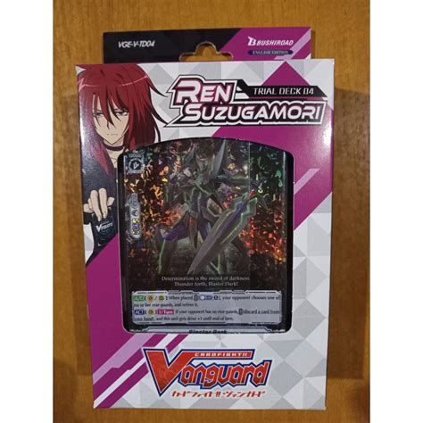 Cfv Cardfight Vanguard V Trial Deck Ren Suzugamori Shadow Paladin