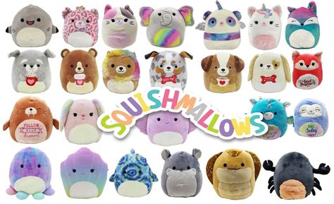 Squishmallows Cuddle Squeeze Super Soft 9cm Squishy Plush Toy Clip On ...