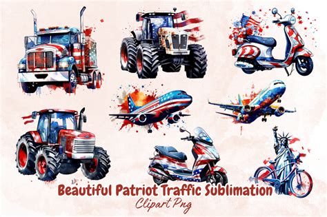 Beautiful Patriot Traffic Sublimation By Bundlestshirt Thehungryjpeg