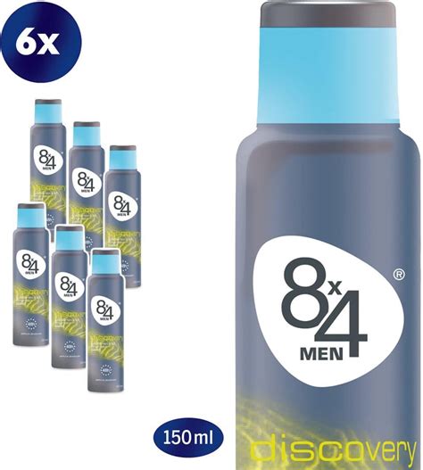 Bol 8x4 MEN Discovery Deodorant Spray 6 X 150 Ml