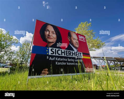 Wahlplakate Zur Europawahl Ort Bad W Rishofen