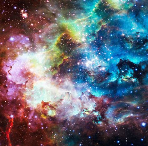 Galaxy Background With Nebula Stardust And Bright Shining Stars Elements Of This Image