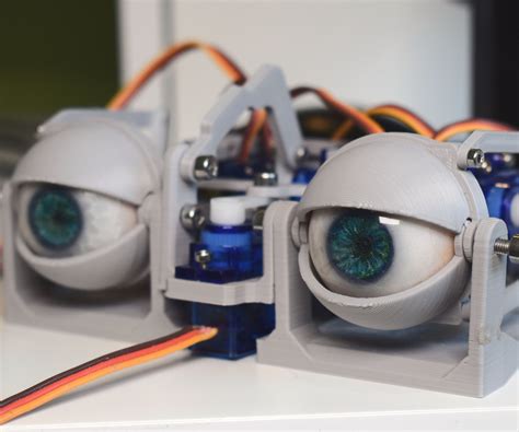 Simplified 3d Printed Animatronic Dual Eye Mechanism 4 Steps With