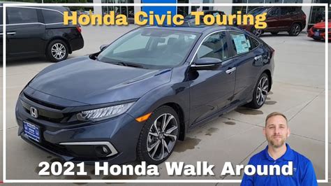 2021 Honda Civic Touring Walk Around Review Youtube