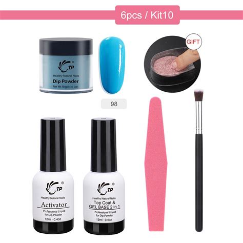 Base Top Starter Kit Of Dip Powder System Kits Nail Art For Dipping