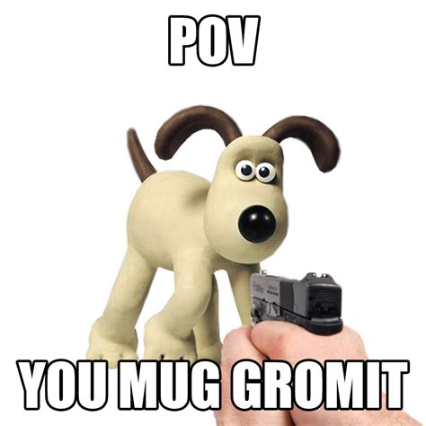 pov  mug gromit gromit mug   meme