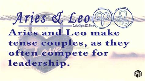 Aries Leo Partners For Life In Love Or Hate Compatibility And Sex Zodiacsigns101