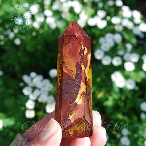 Mookaite Jasper Obelisk Tower Energy Wand AAA Natural Mookaite Gemstone