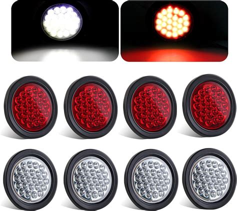 Amazon Mcresoar Pcs Inch Round Led Trailer Tail Lights Led