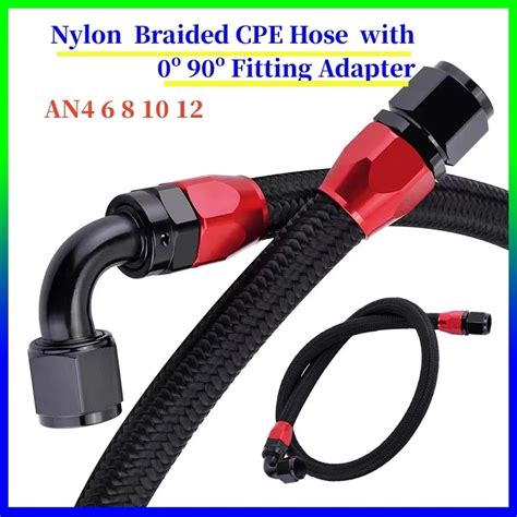 An Universal Fuel Line Hose Fitting Kit Nylon Braided Cpe