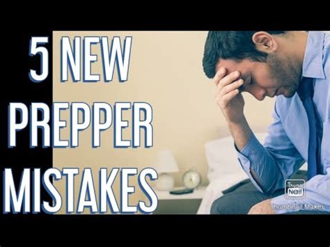 Top 5 Mistakes New Preppers Make YouTube