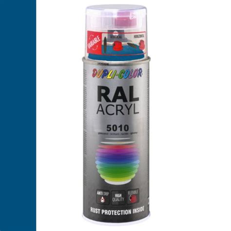 Dupli Color Ral Acryl Ral 5010 Enzian Blauw Hoogglans 400 Ml