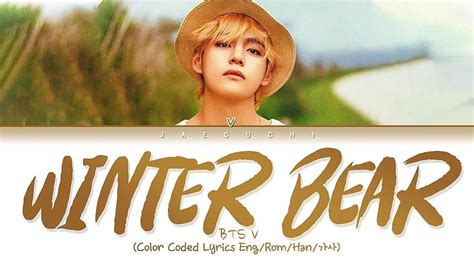 BTS V Winter Bear Color Coded Lyrics Eng HD Wallpaper Pxfuel