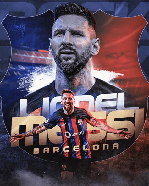 Lionel Messi - Back to Barcelona graphic artwork on Behance