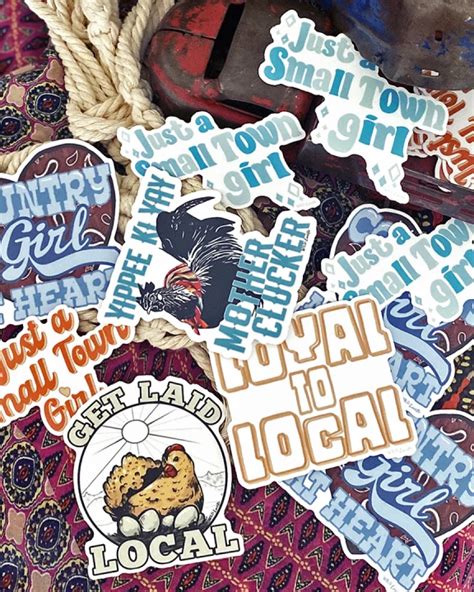 Rural Local Farm Life Vinyl Decal Sticker Bundle 50 Assorted