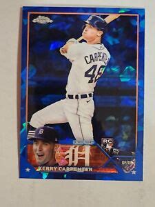 Kerry Carpenter Topps Chrome Sapphire Edition Base Psa