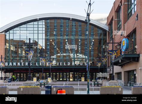 Gainbridge Fieldhouse (formerly Bankers Life), home of the Indiana ...