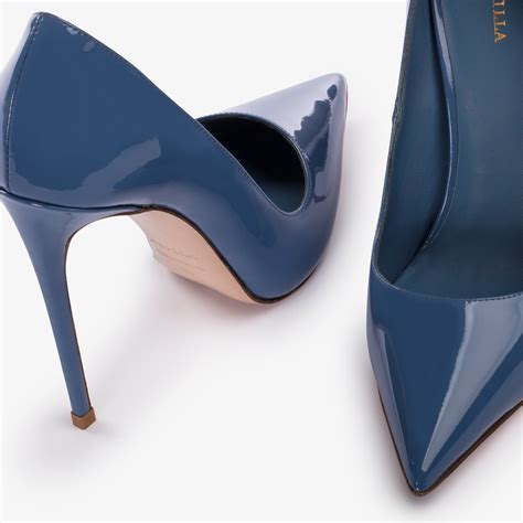 Nile Light Blue Patent Leather Pump Le Silla