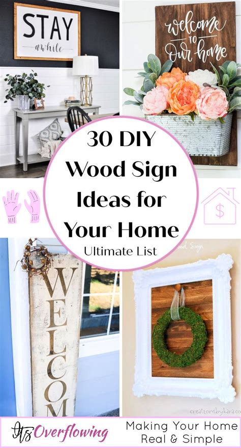 30 Homemade DIY Wood Signs You Can Make