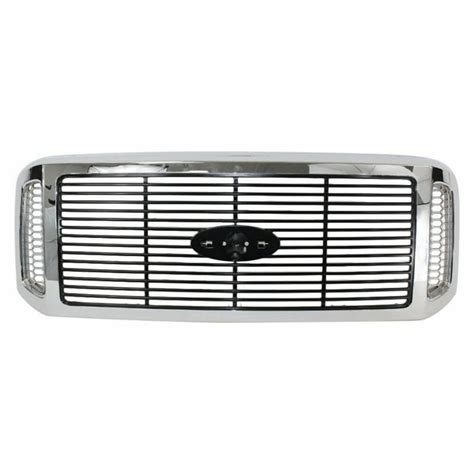 Teledu Chrome And Black Grille For F250 F350 F450 F550 SuperDuty Super