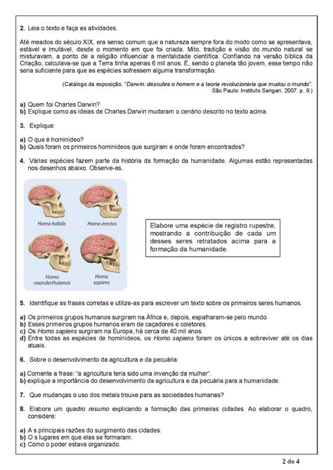 Portal Escola HistÓria 6° Ano Atividades AvaliaÇÕes Provas Testes