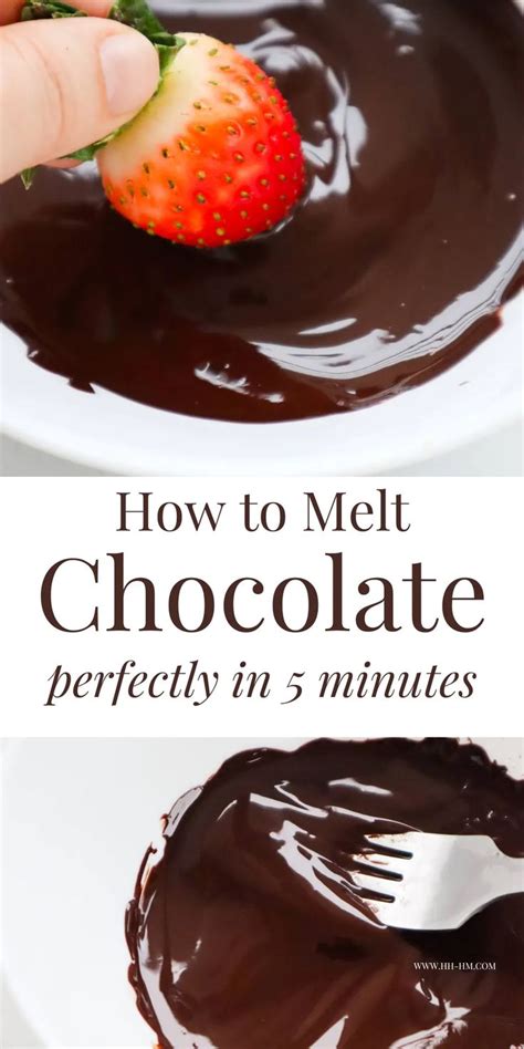 How To Melt Chocolate Perfectly 3 Easy Ways Her Highness Hungry Me