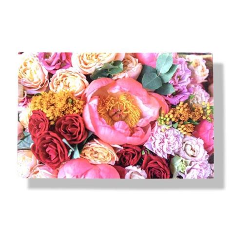 Blanco Wenskaart Bloemen X Cards Crafts