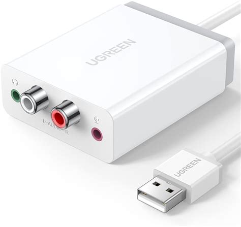 UGREEN Tarjeta De Sonido USB Adaptador De Tarjeta De Sonido Externa