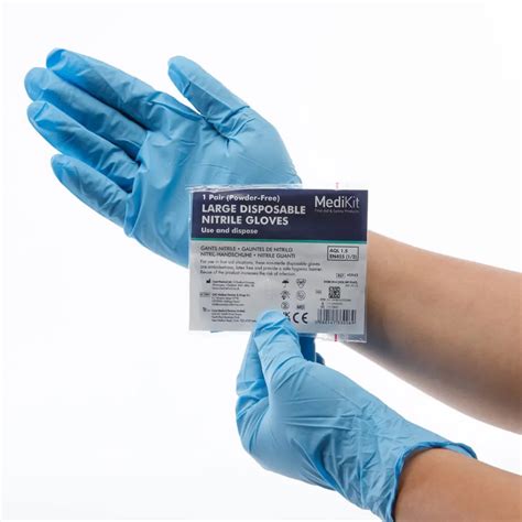 Disposable Nitrile Gloves - Large Single Pair | MediKit