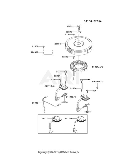 Kawasaki FH430V ES28 4 Stroke Engine FH430V Parts Diagram For ELECTRIC